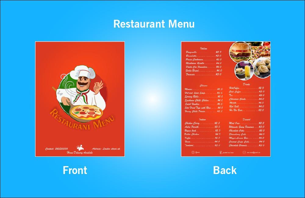 Restaurant  Menu - S11