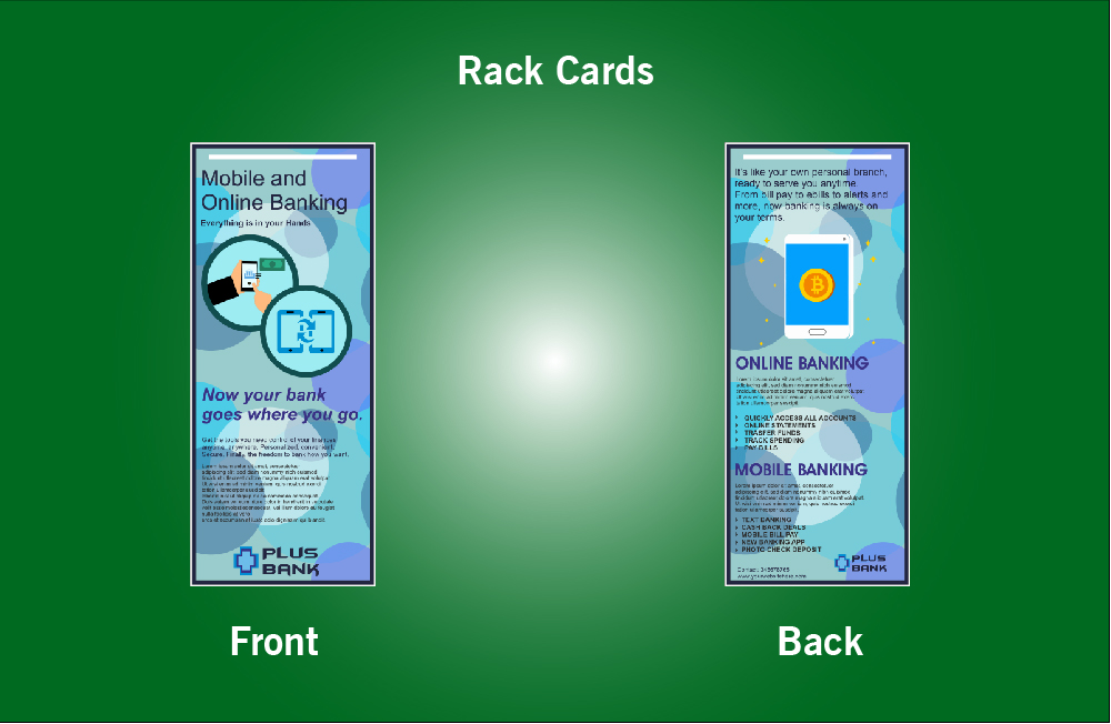 Mobile And Online Banking Rack Card - 2 (3.5x8.5)