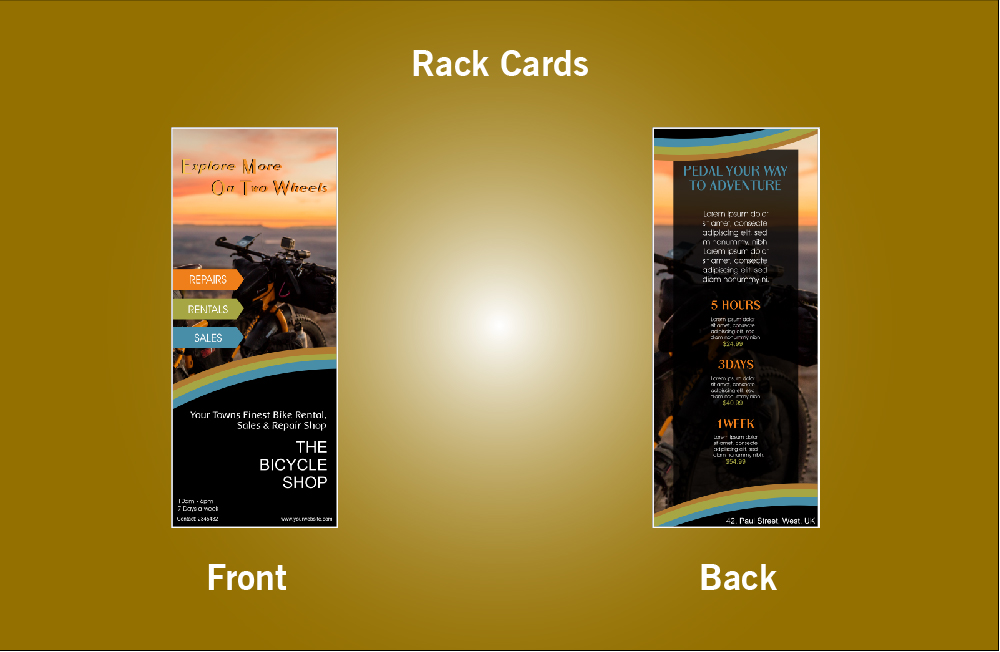 The Bicycle Shop Rack Card - 6 (3.5x8.5)