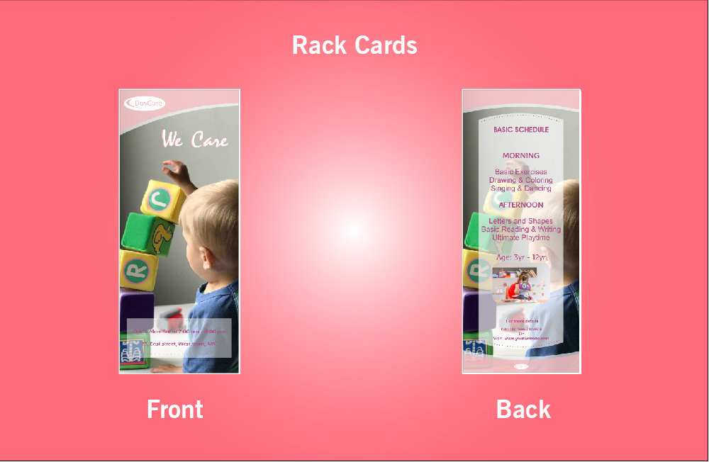 Day Care Rack Card - 14 (3.5x8.5)