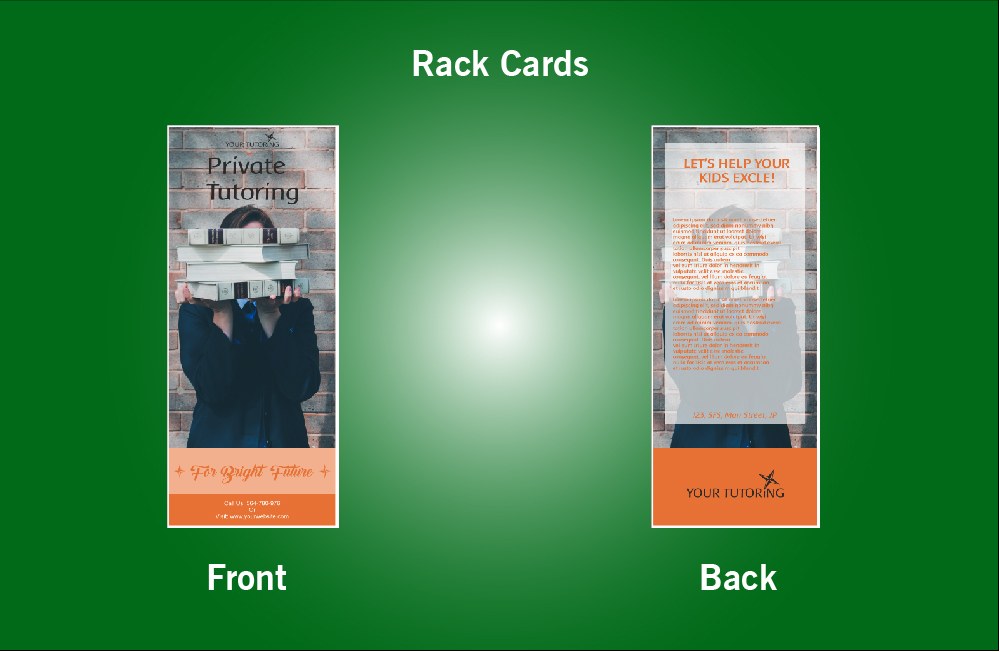 Private Tutoring Rack Card - 15 (3.5x8.5)