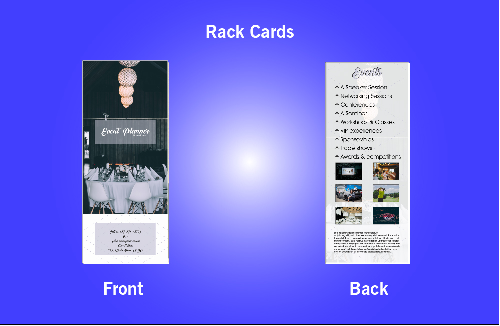 Event Planner Rack Card - 21 (3.5x8.5)
