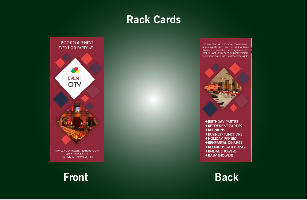 Event City Rack Card - 32 (4x9)