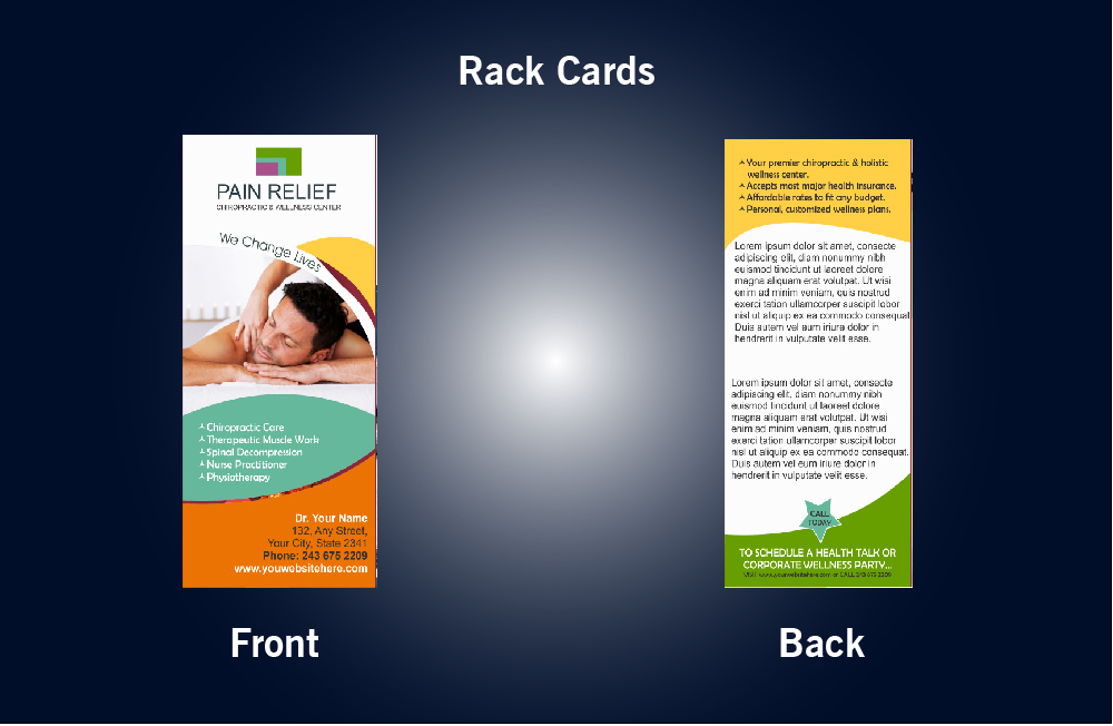 Chiropractic & Wellness Center Rack Card - 33 (4x9)
