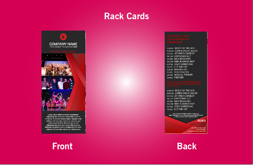 Dance Rack Card - 35 (4x9) 