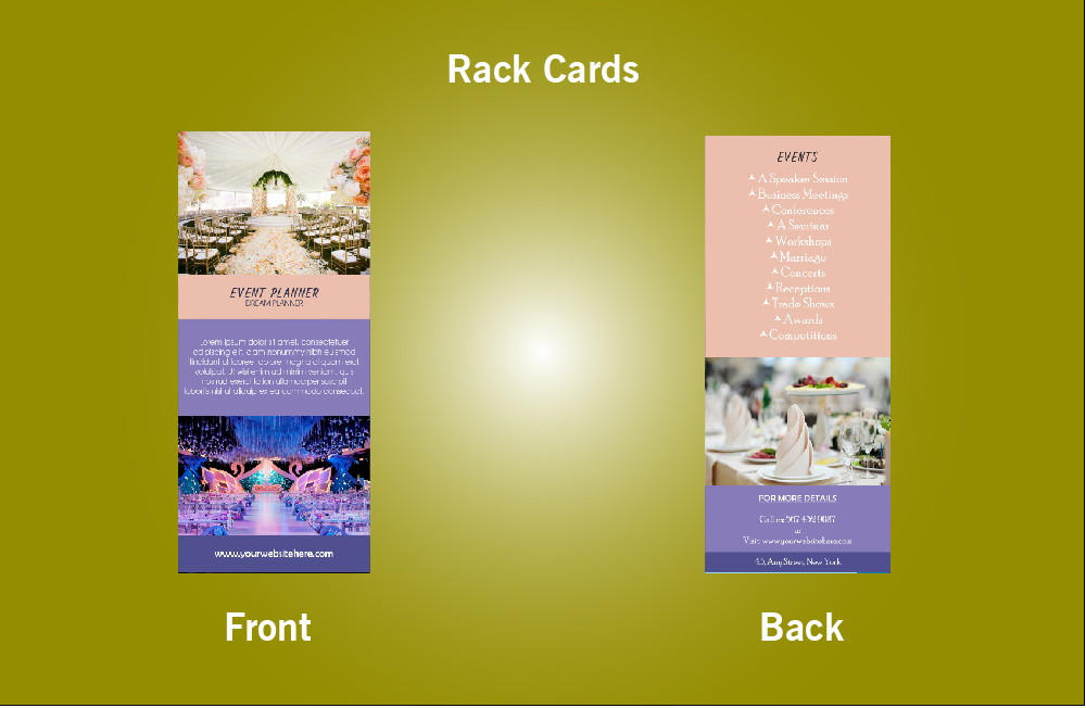 Event Planner Rack Card - 48 (4x9)