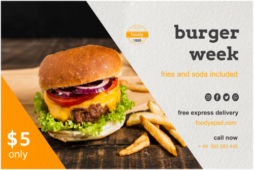Foody Burger Banner