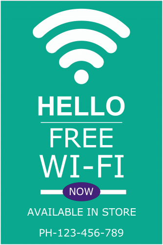 Wi-fi Sign ( 36x24 )