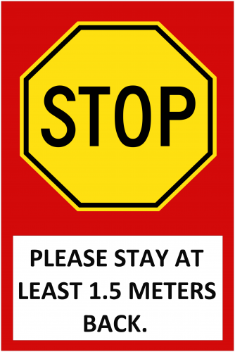 Stop Sign ( 36x24 )