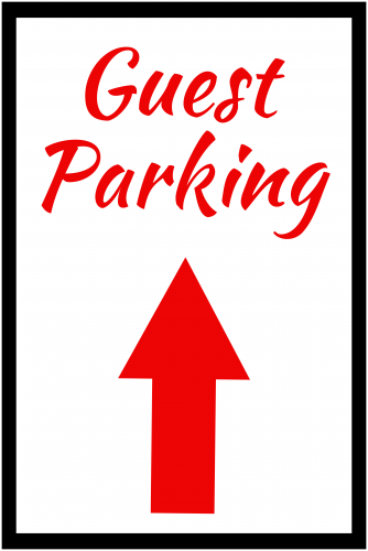 Guest Parking Sign ( 36x24 )