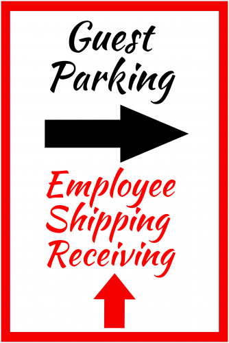 Guest Parking Sign 1 ( 36x24 )