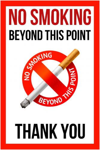 No Smoking Sign ( 36x24 )