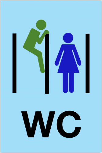 Funny Toilet Sign ( 36x24 )