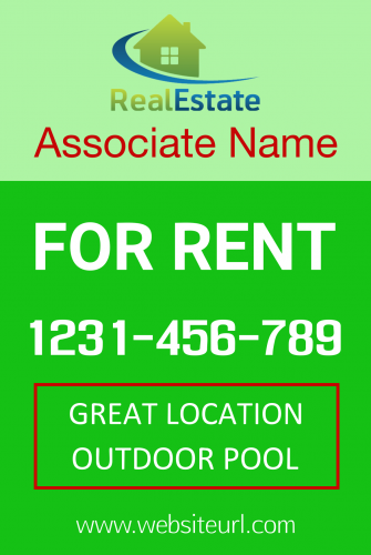 Real Estate Sign 8 ( 12x18 )
