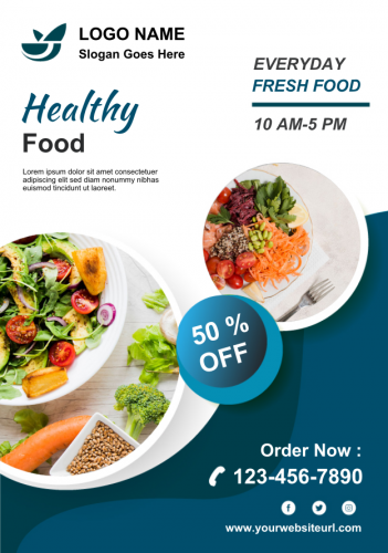 Healthy Food Restaurant Flyer