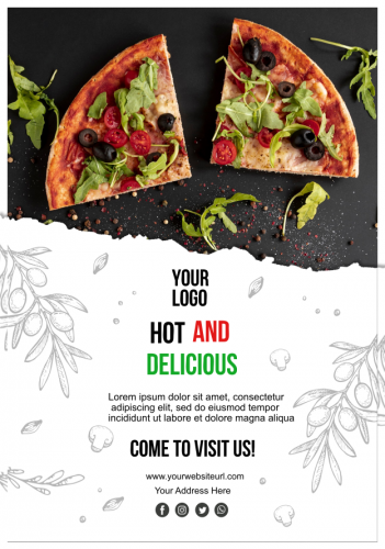 Italian Food Restaurant Flyer 