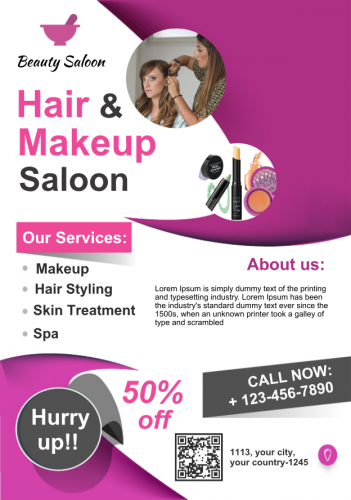 Hair Saloon Flyer