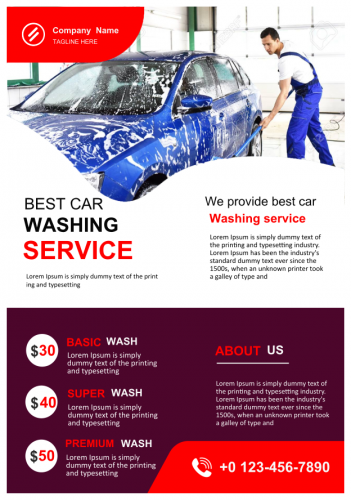 Car  Washing Flyer