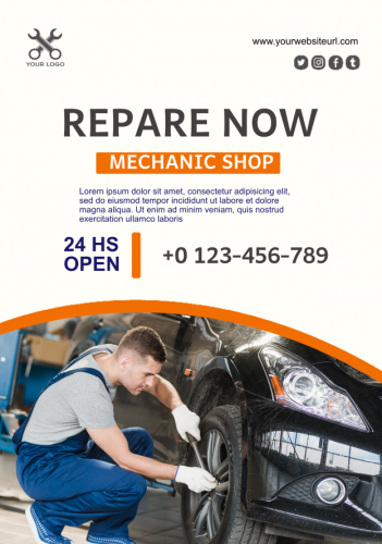 Mechanic Shop Flyer