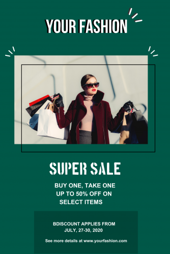 Fashion Super Sale Poster - 22 (24x36)