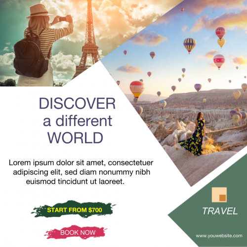 Travel Discover A Different World (1080x1080)  