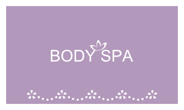 Body Spa Business Card