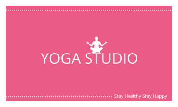 Yoga Studio Business Card