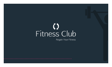 Fitness Club Business Card