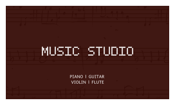 Music Studio Business Card