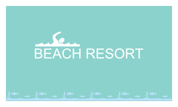 Beach Resort Business Card