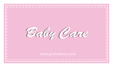 Baby Care 2 Business Card