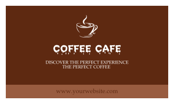 Coffee Cafe Business Card