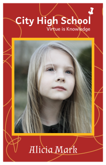 City High School I'd Card  