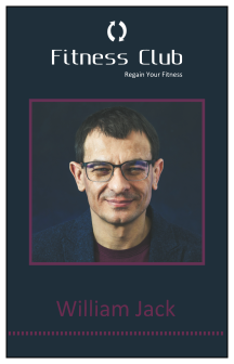 Fitness Club I'd Card  