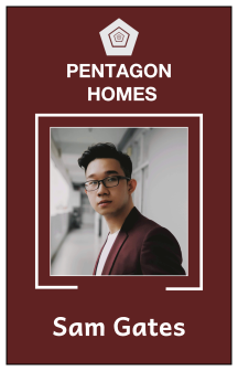 Pentagone Homes I'd Card      