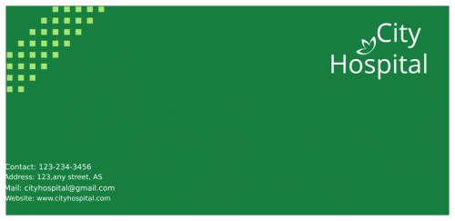 City Hospital Envelope 