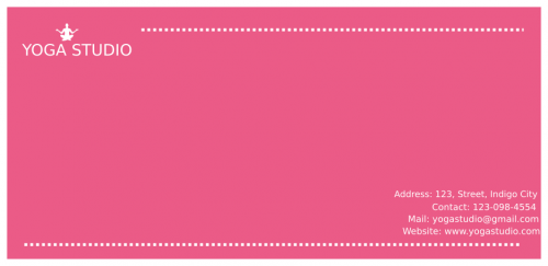 Yoga Studio Envelope   