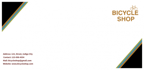 Bicycle Shop Envelope     