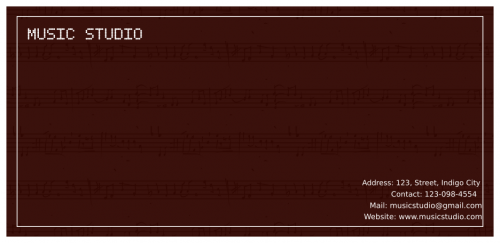 Music Studio Envelope    