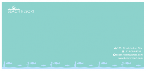 Beach Resort Envelope     
