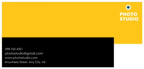 Photo Studio Envelope  