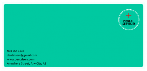 Dental Service Envelope    