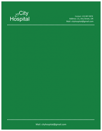 City Hospital Letterhead 