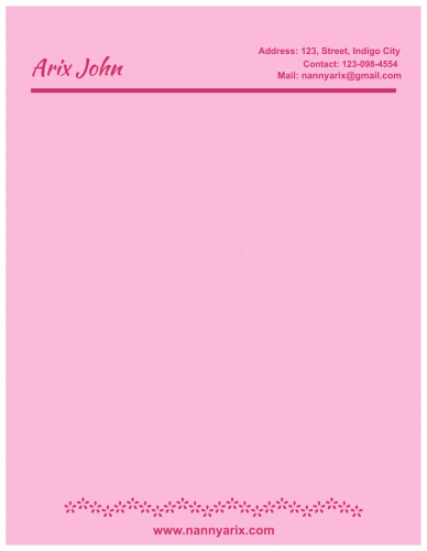 Arix John Letterhead  