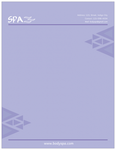Spa Letterhead     