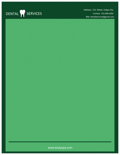 Dental Service Letterhead     