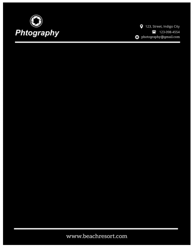 Photography Letterhead      