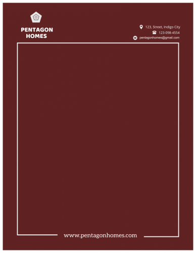 Pentagones Homes Letterhead       