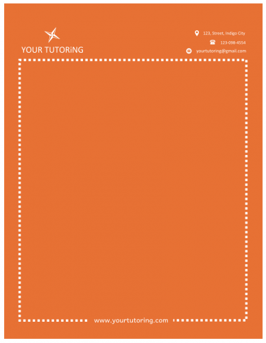 Your Tutoring Letterhead   