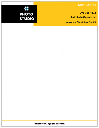 Photo Studio Letterhead     